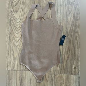 NWT Tan knit body suit from Abercrombie & Fitch